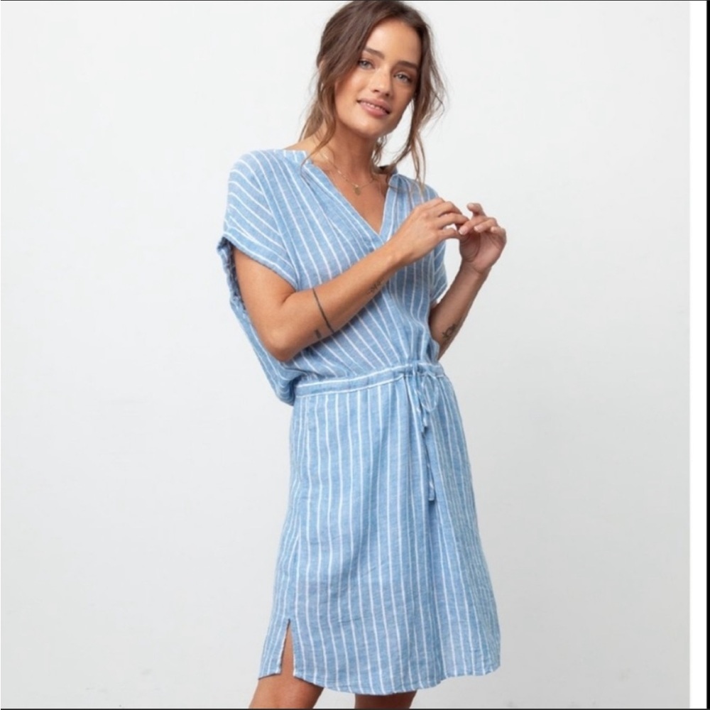 Rails Emma St. Germain Stripe Linen Dress